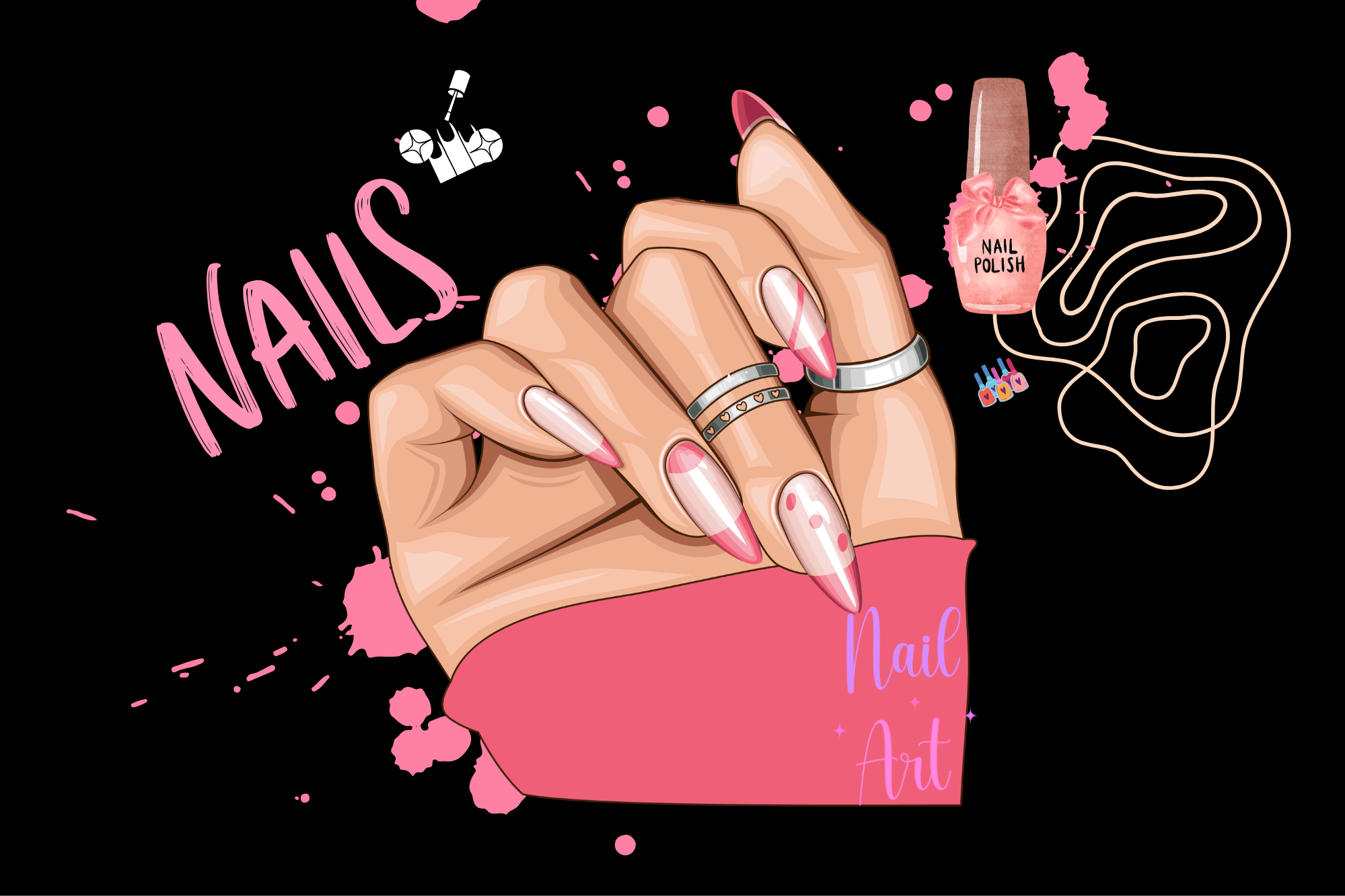 Blossom Burst — Nail Art